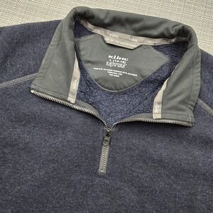 Kuhl Sweater Kids L 14-16 Blue Fleece 1/4 Zip Kashmira Pullover Logo